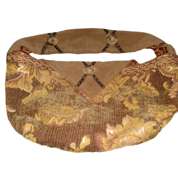 Vintage Handbags - Handmade Vintage Tapestry Rag Bag